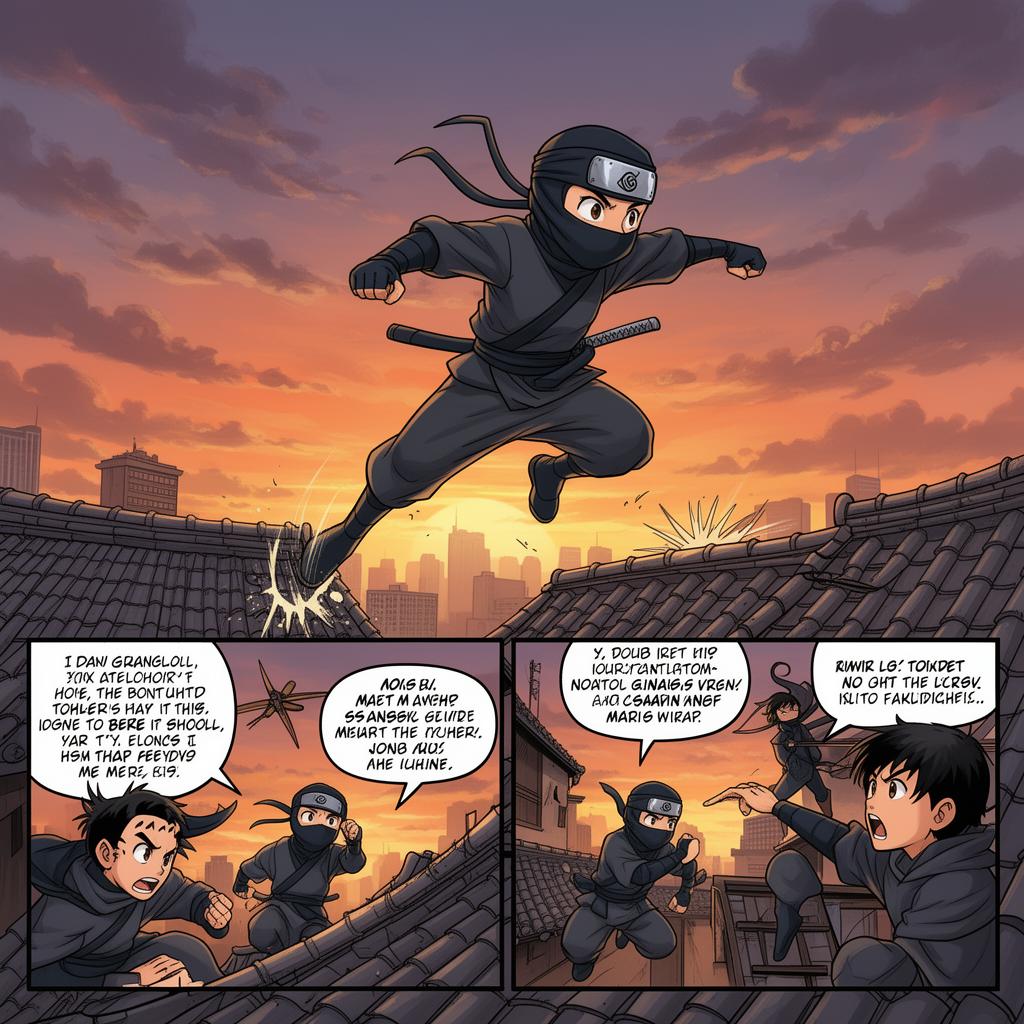 Sample page from Rooftop Ninja